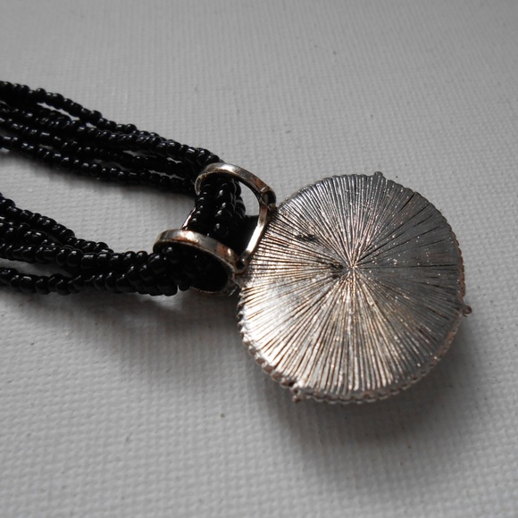 Seed Bead Pendant Necklace - Picture 4 of 6